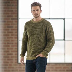 66 NORTH ICELAND Flot Lambswool Fair Isle Fisherman Sweater Warm Cabin Outdoor